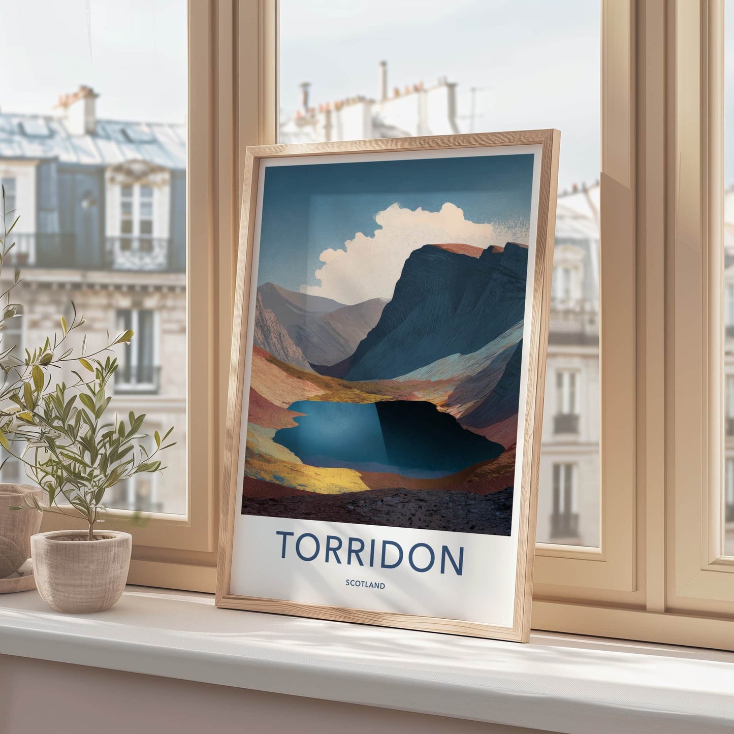 Torridon Poster - Scotland Wall Art - Mountain Lake View Home Decor