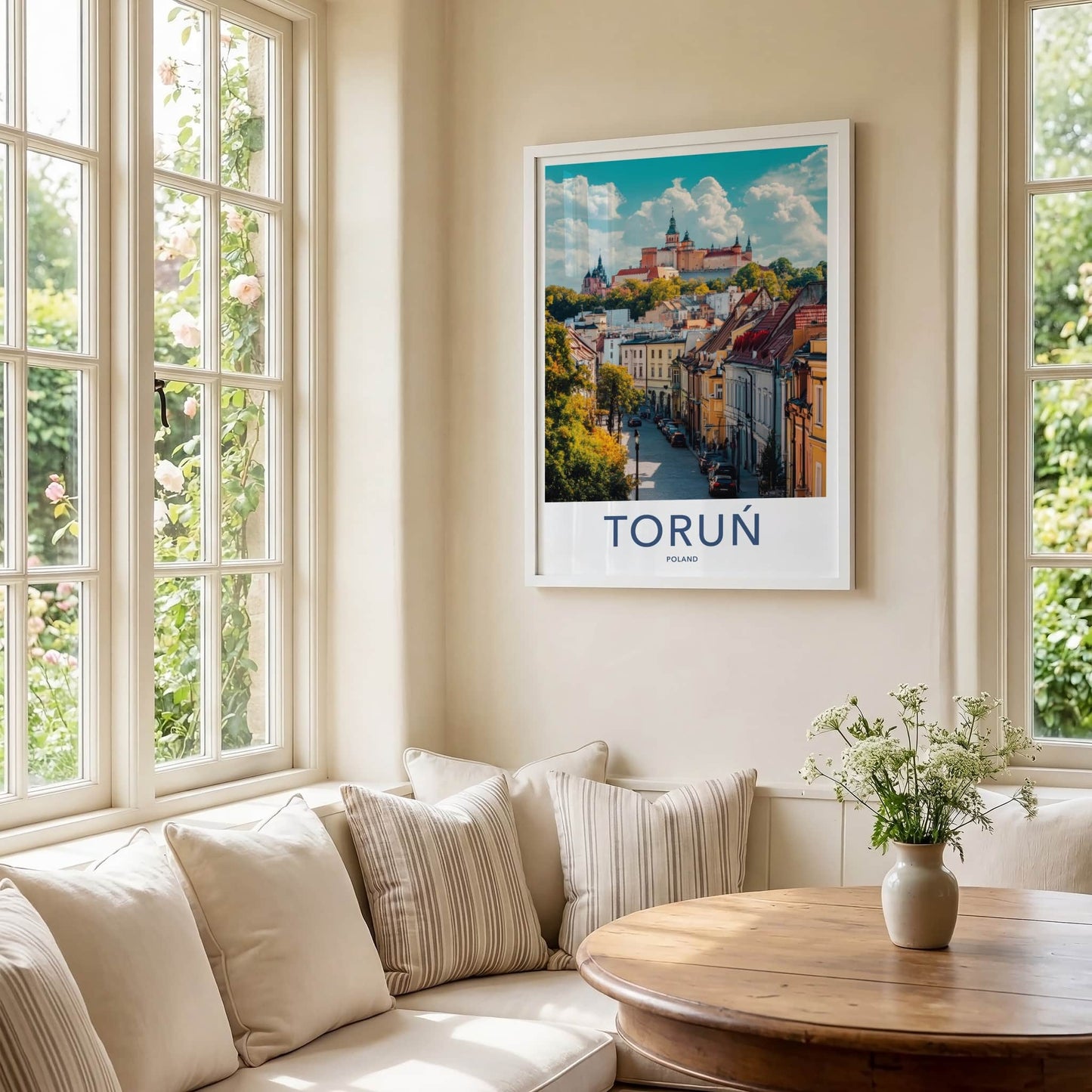 Torun Poster - Poland Travel Art - Historic Castle Town Wall Decor