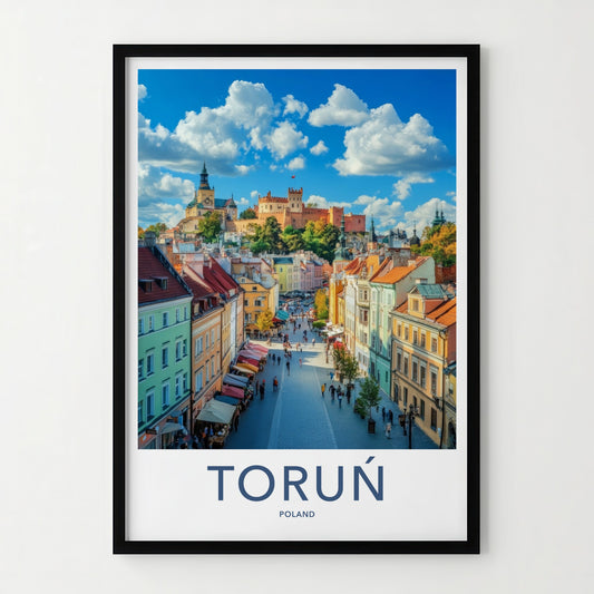 Torun Poster - Poland Wall Art - Historic Walled City Home Decor