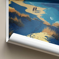 Tottori Sakyu Poster - Japan Framed Art - Riders Dunes Ocean Gallery Art