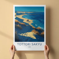 Tottori Sakyu Poster - Japan Framed Art - Riders Dunes Ocean Gallery Art