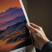 Tottori Sakyu Poster - Japan Travel Art - Golden Beach Dunes Home Decor