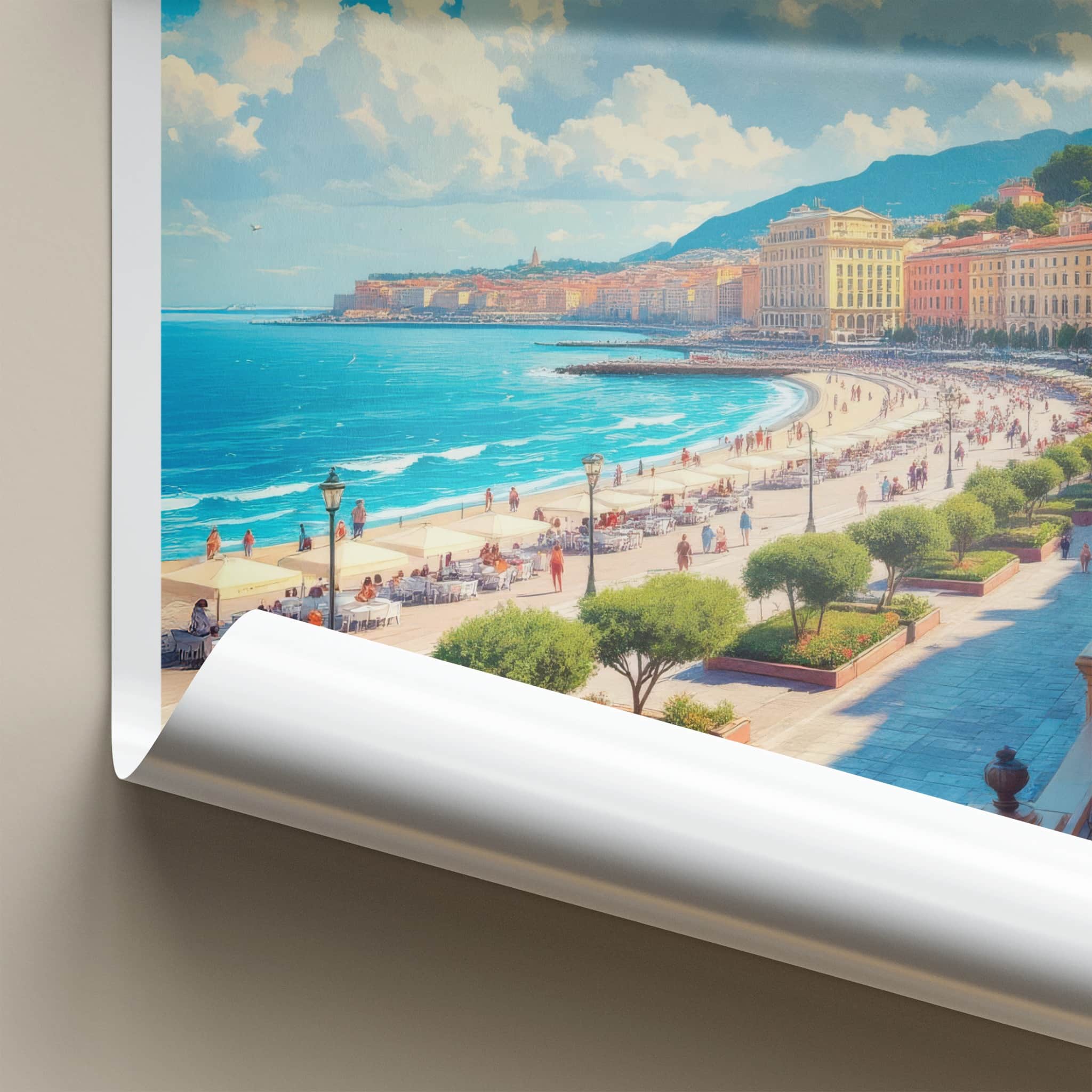 Trieste Poster - Italy Travel Art - Vibrant City Waterfront Home Decor