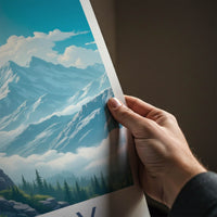 Triglav Poster - Slovenia Travel Art - Alpine Goats Peaks Gallery Art