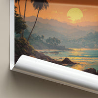 Trinidad Poster - Trinidad And Tobago Travel Art - Tropical Sunset Beach Home Decor