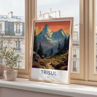 Trisul Poster - India Fine Art - Uttarakhand Majestic Snowy Mountain Gift