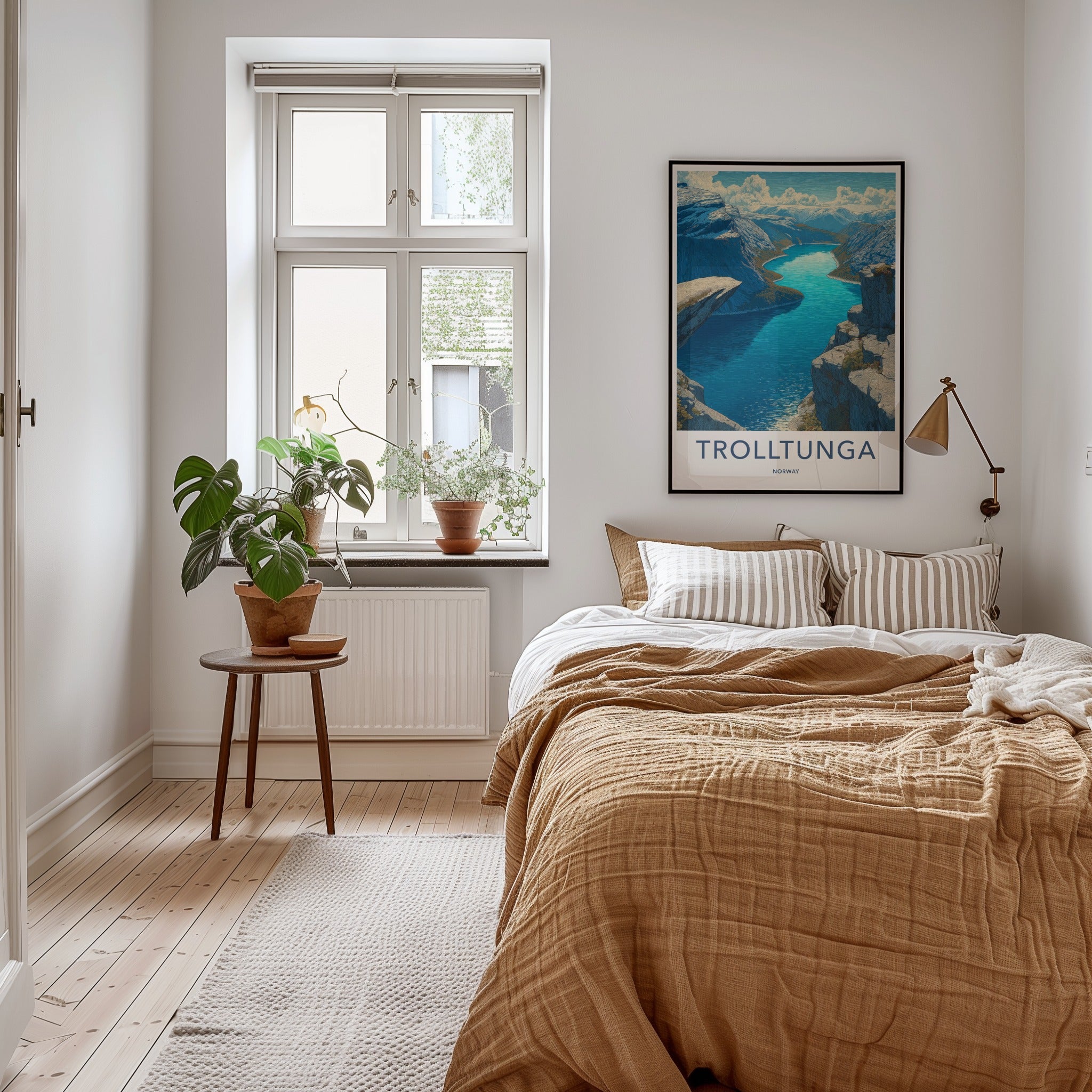 Trolltunga Poster - Norway Travel Print - Cliff Overlook Home Decor