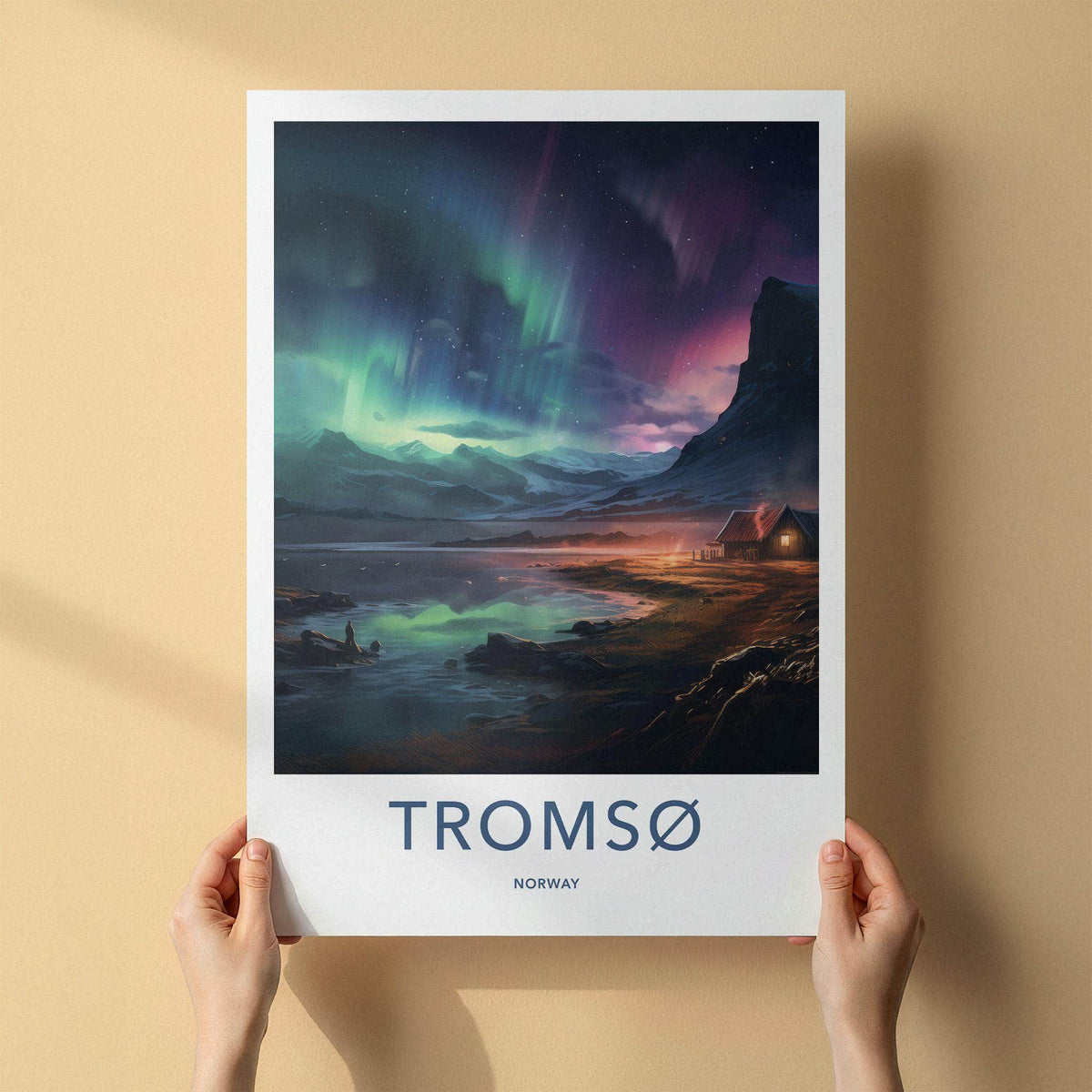 Tromsø Poster - Northern Lights Artwork
