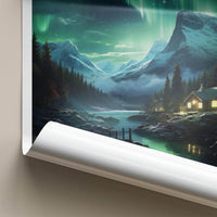 Tromsø Poster - Norway Wall Art With Northern Lights & Arctic