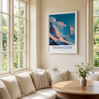 Tronador Poster - Argentina Travel Art - Sunrise Mountain Peaks Home Decor