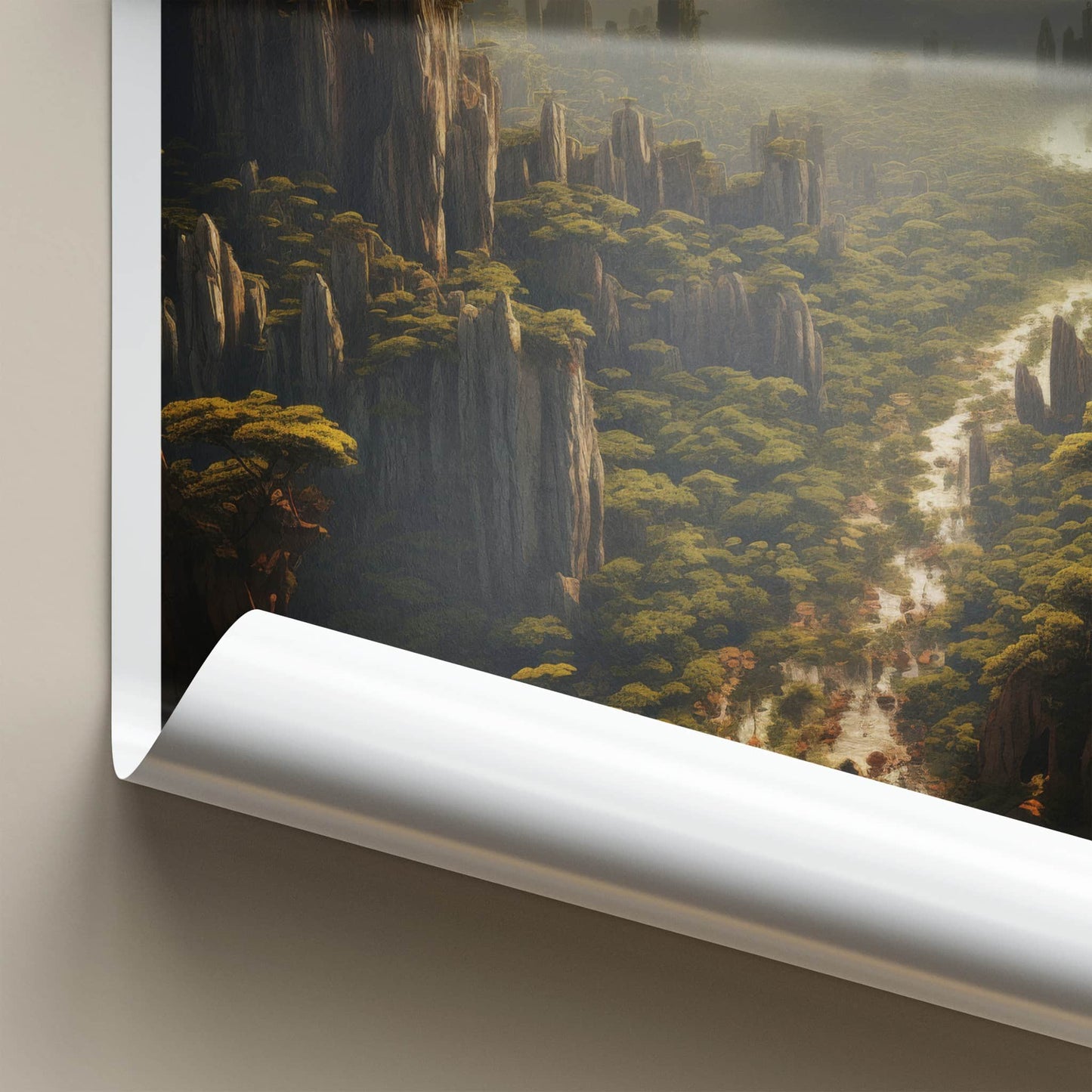 Tsingy De Bemaraha Poster - Madagascar Wall Art - Jagged Limestone Formations Gift