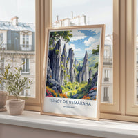 Tsingy De Bemaraha Poster - Madagascar Wall Art - Towering Karst Landscape Gift