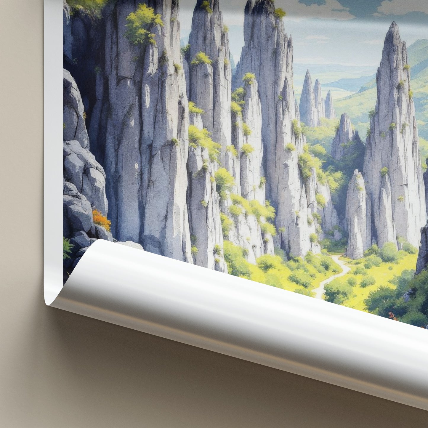 Tsingy De Bemaraha Poster - Madagascar Wall Art - Towering Karst Landscape Gift