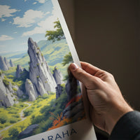 Tsingy De Bemaraha Poster - Madagascar Wall Art - Towering Karst Landscape Gift