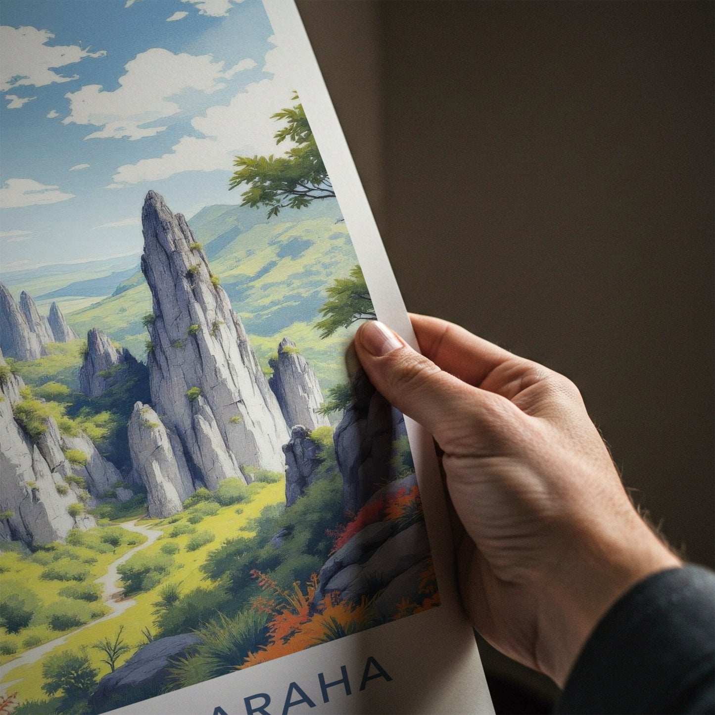 Tsingy De Bemaraha Poster - Madagascar Wall Art - Towering Karst Landscape Gift