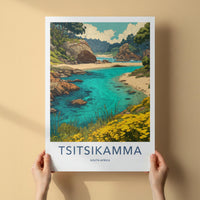 Tsitsikamma Poster - South Africa Travel Art - Clear Water Rocky Shore Home Decor