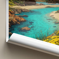 Tsitsikamma Poster - South Africa Travel Art - Clear Water Rocky Shore Home Decor