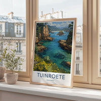 Tuinroete Poster - South Africa Art Print - Turquoise Water Cliffs Gift