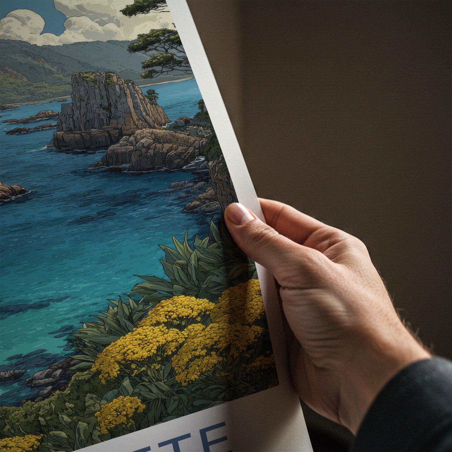 Tuinroete Poster - South Africa Travel Art - Turquoise Bay Cliffs Home Decor