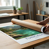 Tunceli Poster - Turkiye Wall Art - Turquoise River Mountains Home Decor