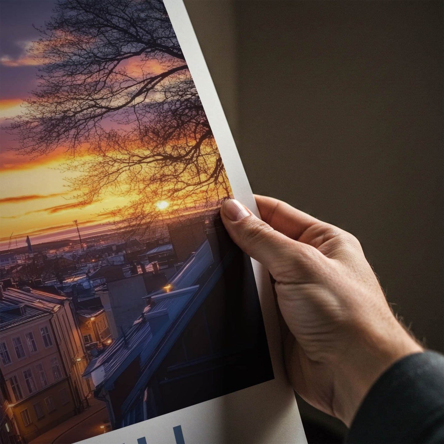 Turku Poster - Finland Travel Art - Vibrant Sunset Cityscape Home Decor