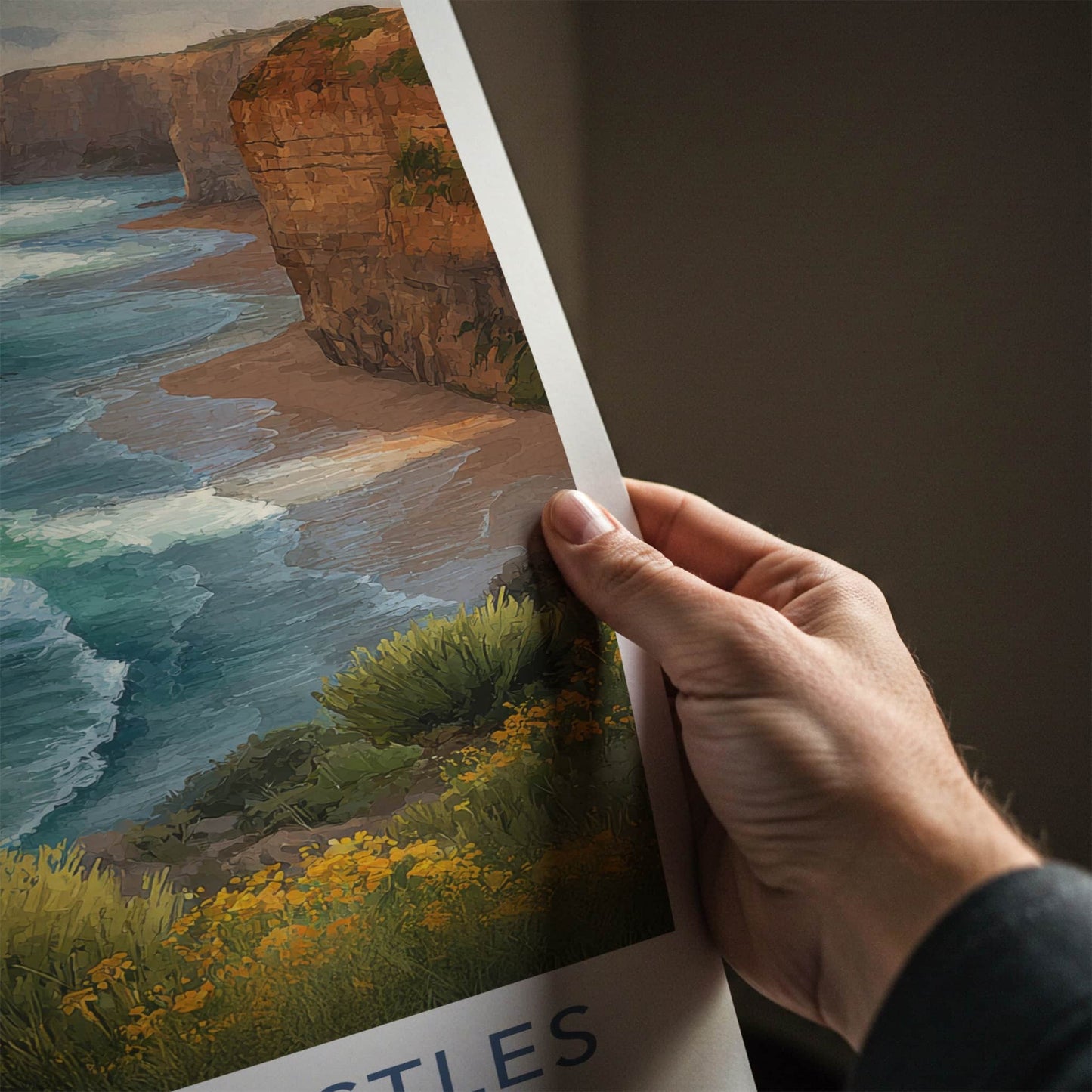 Twelve Apostles Poster - Australia Sea Stacks Lounge Decor