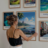Unawatuna Poster - Sri Lanka Wall Art - Tropical Beach Resort Home Decor