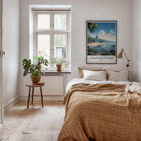 Unawatuna Poster - Sri Lanka Wall Art - Tropical Beach Resort Home Decor