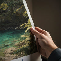 Upolu Poster - Samoa Clear Waterfall Gorge Wall Art