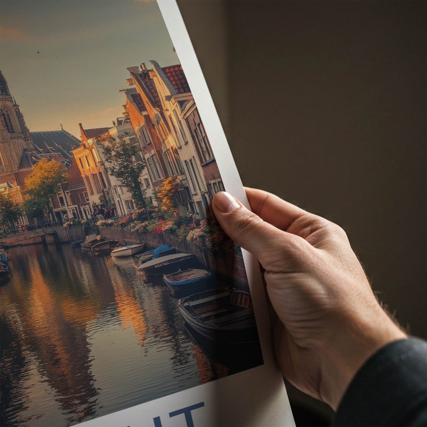 Utrecht Poster - Netherlands Travel Art - Historic Canal View Home Decor
