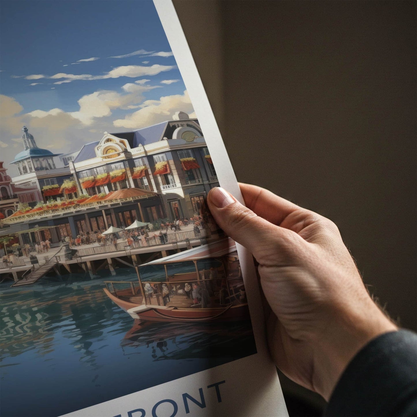 V & A Waterfront Poster - South Africa Wall Art - Lively Port View Home Decor