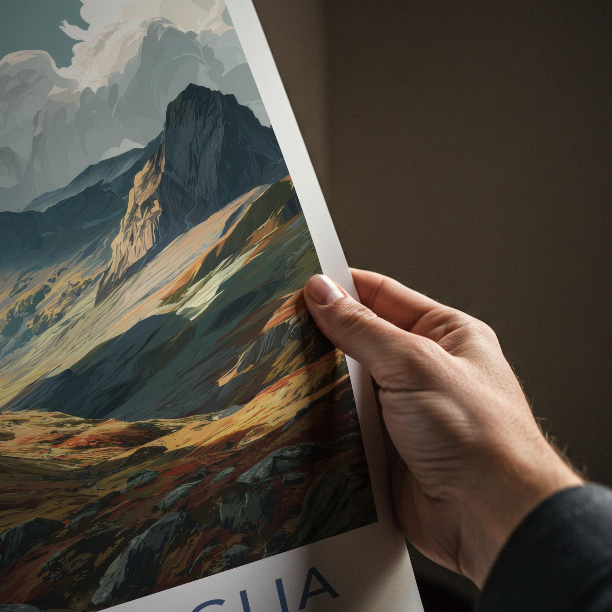 Val Bregaglia Poster - Switzerland Travel Art - Vibrant Valley Slopes Home Decor