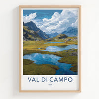 Val di Campo Poster - Italy Fine Art - Alpine Valley Lakes Gallery Art