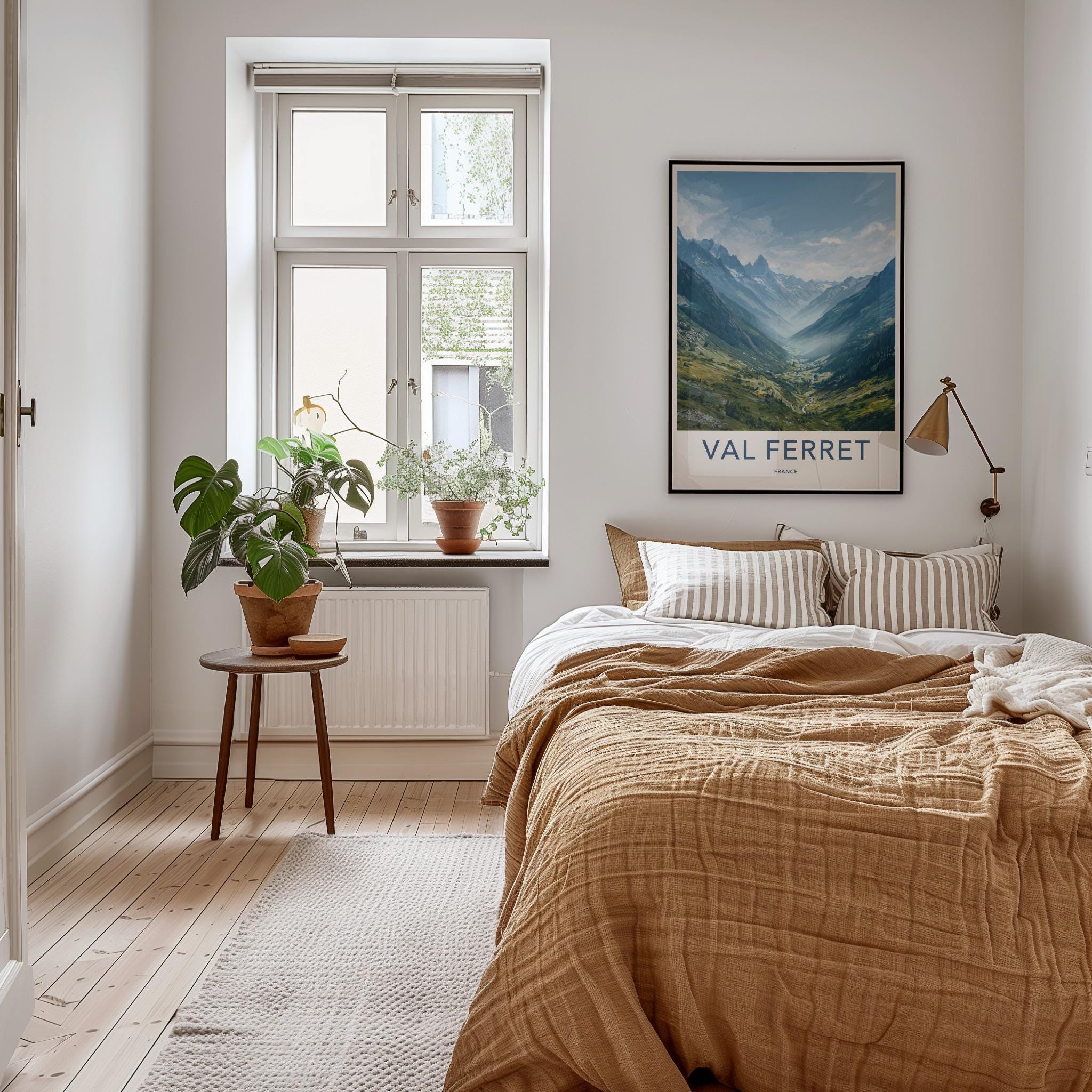 Val Ferret Poster - France Travel Art - Green Mountain Valley Wall Decor