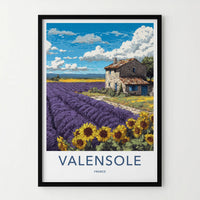 Valensole Poster - France Travel Art - Lavender Farm House Home Decor