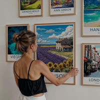 Valensole Poster - France Travel Art - Lavender Farm House Home Decor