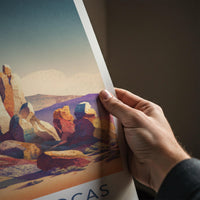 Valle De Rocas Poster - Bolivia Travel Art - Vibrant Rock Formations Home Decor