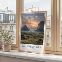 Valle de Vinales Poster - Cuba Travel Art - Lush Valley Sunset Home Decor