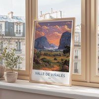 Valle De Vinales Poster - Cuba Travel Art - Rural Valley Sunset Home Decor