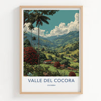 Valle del Cocora Poster - Colombia Travel Art - Green Valleys Palms Wall Decor