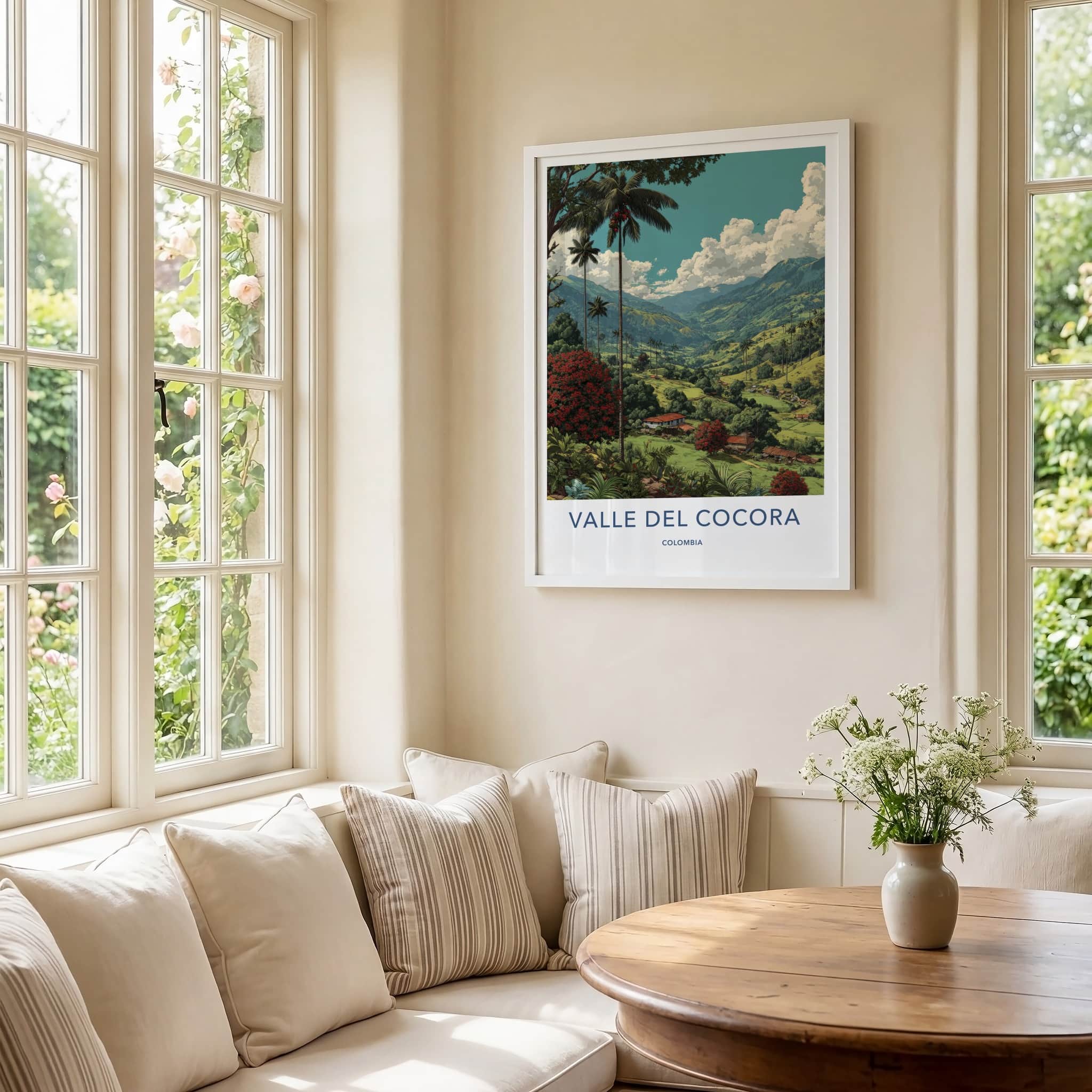 Valle del Cocora Poster - Colombia Travel Art - Green Valleys Palms Wall Decor