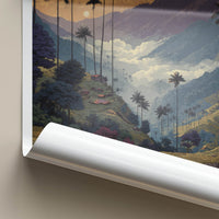 Valle del Cocora Poster - Colombia Travel Art - Tall Palm Trees Home Decor