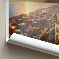 Valparaiso Poster - Chile Travel Art - Coastal City Sunset Home Decor