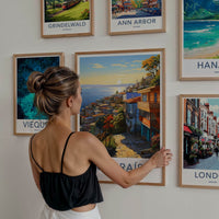 Valparaiso Poster - Chile Travel Art - Vibrant hillside vista Wall Decor
