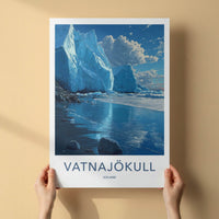 Vatnajokull Poster - Iceland Travel Art - Iceberg Lagoon Gallery Art