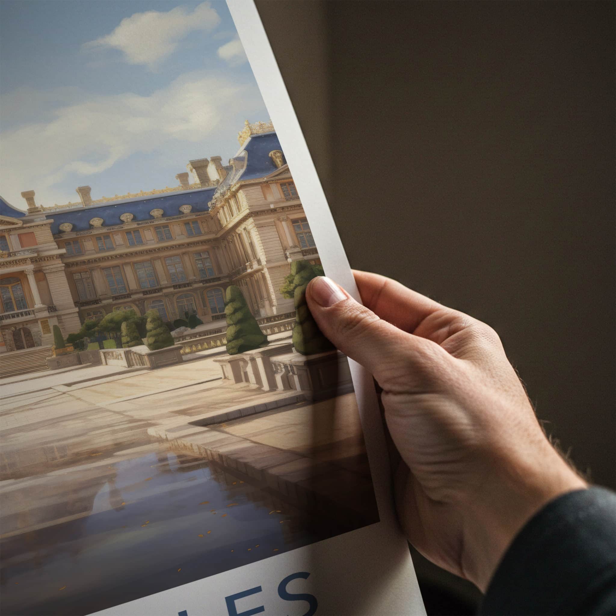 Versailles Poster - France Travel Art - Grand Palace Reflection Home Decor
