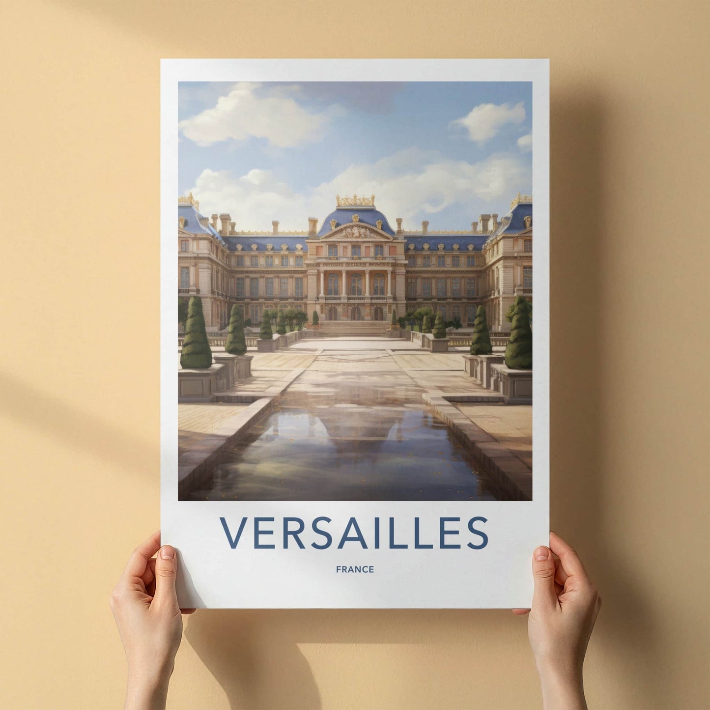 Versailles Poster - France Travel Art - Grand Palace Reflection Home Decor