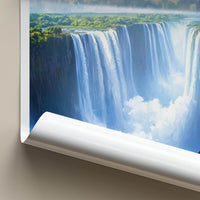 Victoria Falls Poster - Zambia Travel Art - Grand Waterfall Scene Home Decor