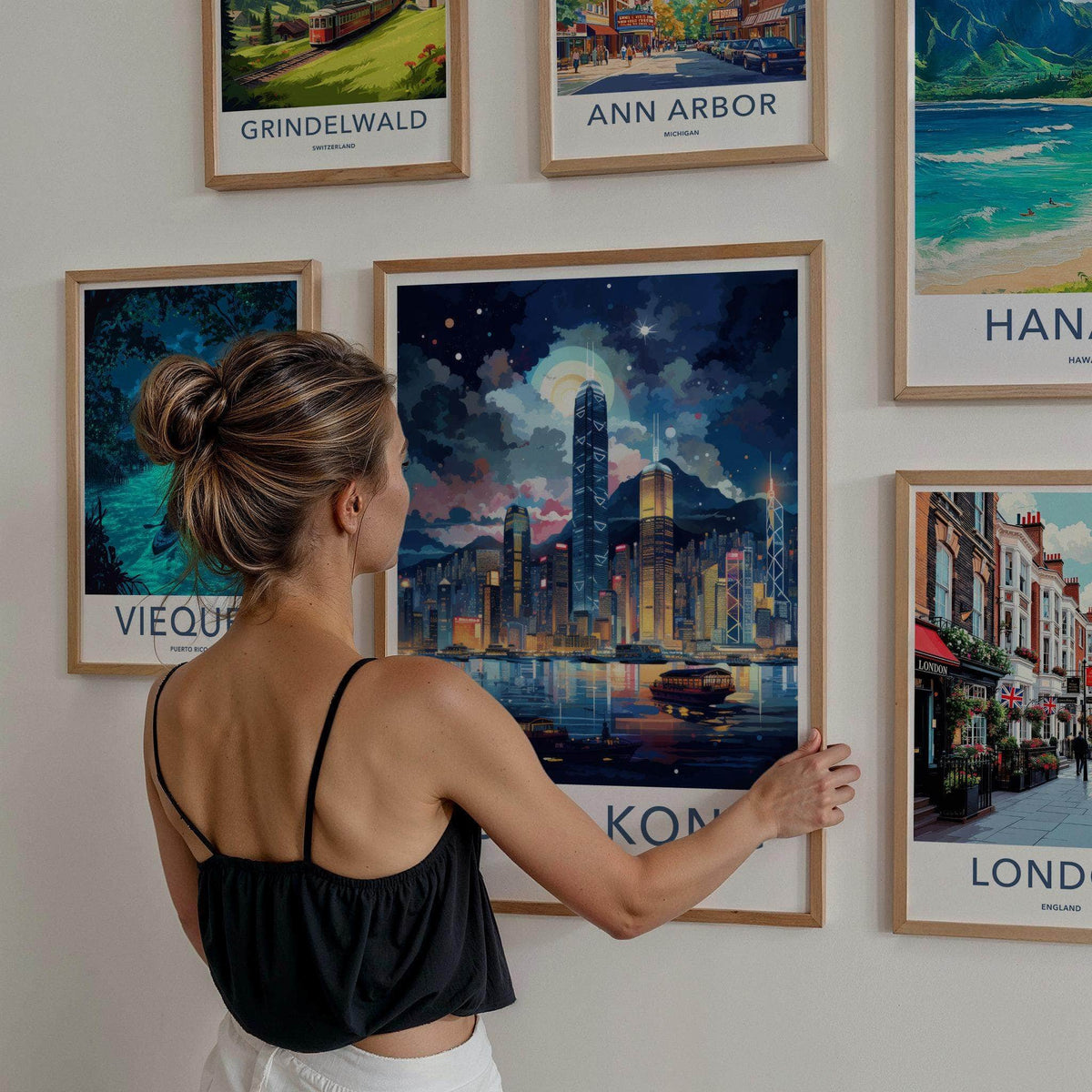 Victoria Harbor Poster - Hong Kong Wall Art