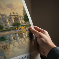 Victoria Memorial Poster - India Travel Print - West Bengal Cabs Wall Decor